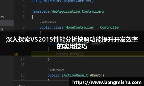 深入探索VS2015性能分析快照功能提升开发效率的实用技巧